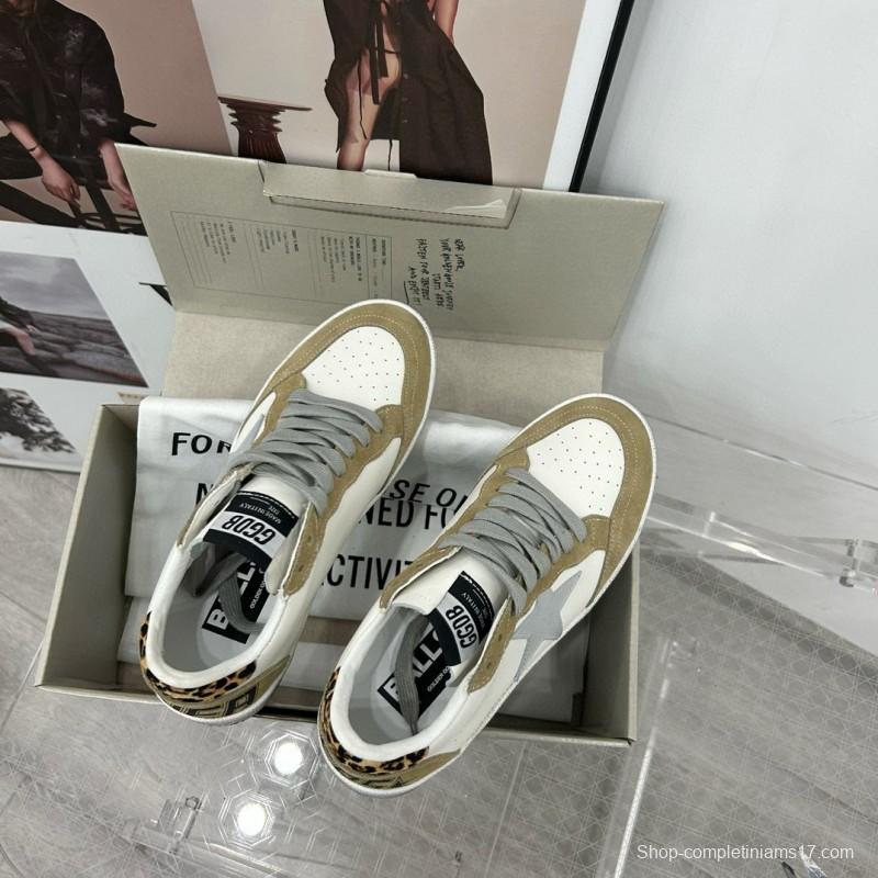 2024 Unisex GGDB White Beige Leather Suede Low Top Sneakers MJ00260