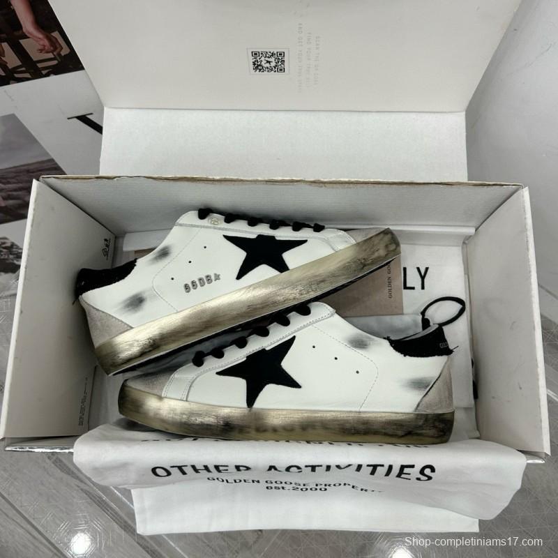 2025 Men GGDB White Black Leather Suede Sneakers SUPER STAR