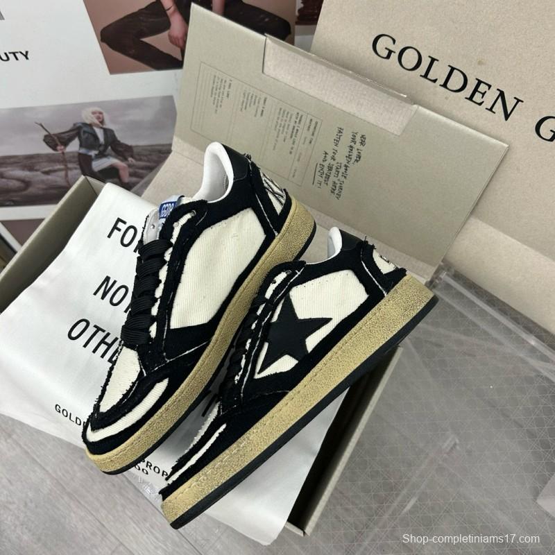 2024 Unisex GGDB Black White Canvas Leather Low Top Sneakers MJ00260