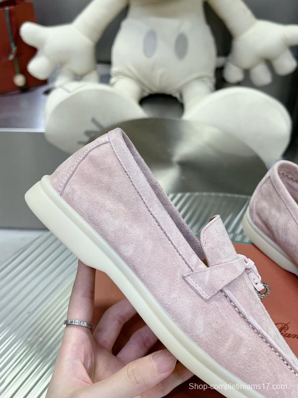 2024 Unisex LP Pink Suede Loafers MJ00270