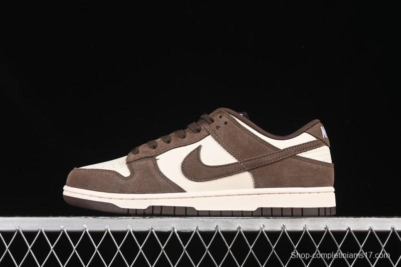 Nike SB Dunk Low White Mocha Low-Top Casual Skate Shoes - FQ8249-104
