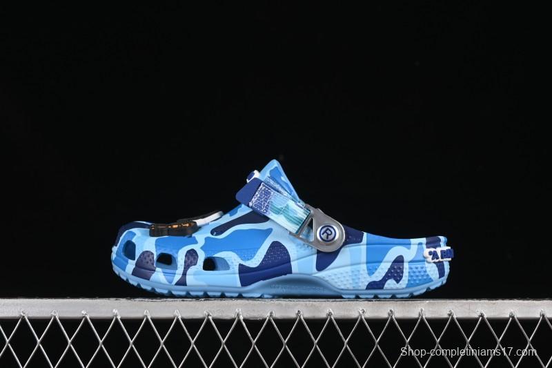 Bape x Crocs Classic Clog Camouflage Print Comfortable Versatile Clogs - B.D4