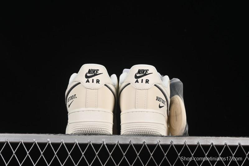 Nike Air Force 1 '07 Low Just Do It Gray Blue Denim Casual Sneakers - CS5288-012