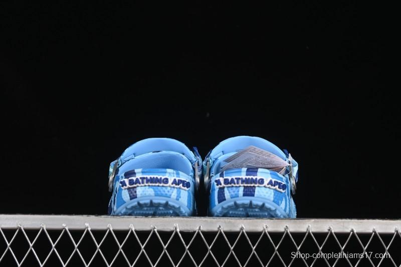 Bape x Crocs Classic Clog Camouflage Print Comfortable Versatile Clogs - B.D4