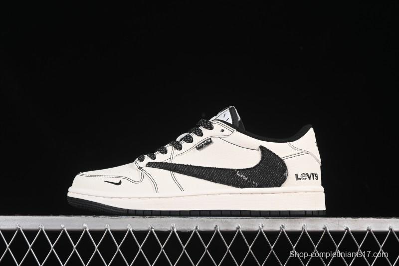 Levis x Jordan 1 Low AJ1 Cultural Casual Skate Shoes - LE2436-135