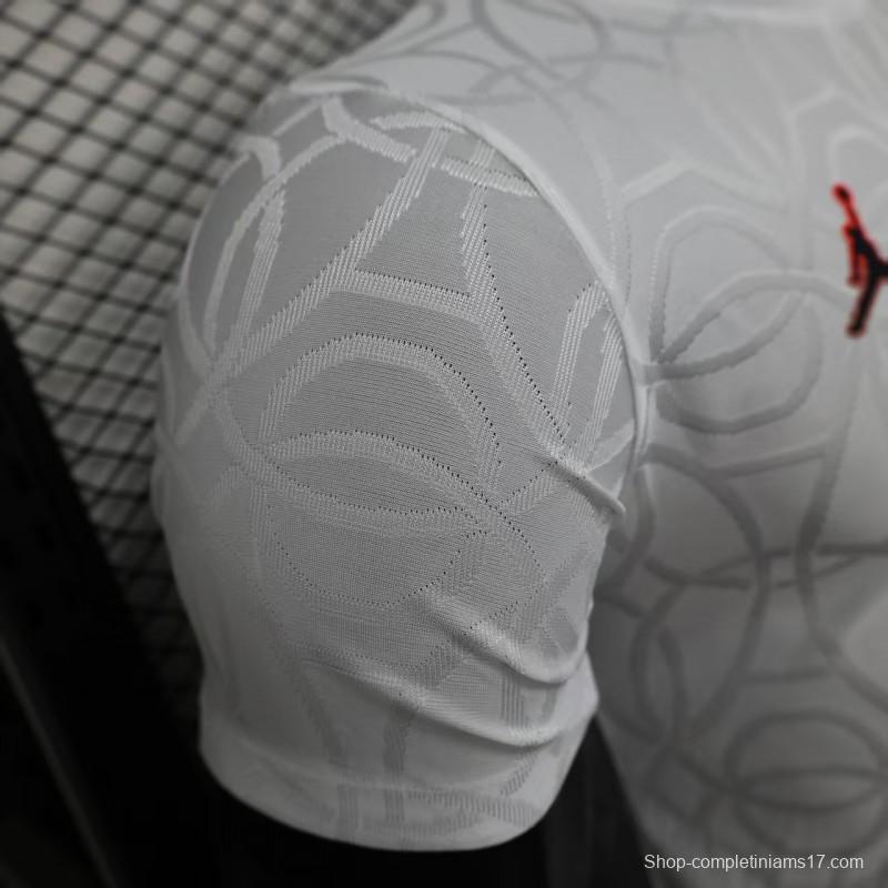 Player Version 25/26 Paris Saint-Germain PSG WHITE Pre-Match Jersey