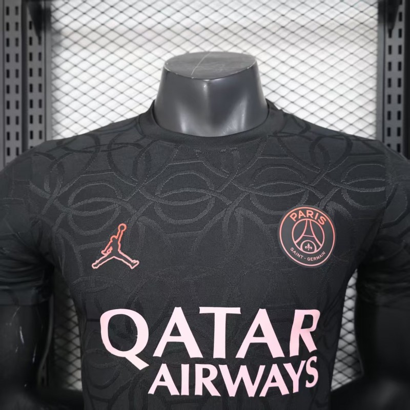 Player Version 25/26 Paris Saint-Germain PSG Black Pre-Match Jersey