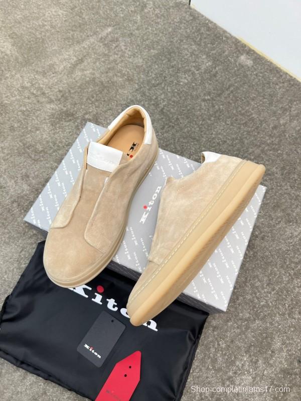 Kiton Men's Four Seasons Classic Casual Slip-On Loafer - AS00320