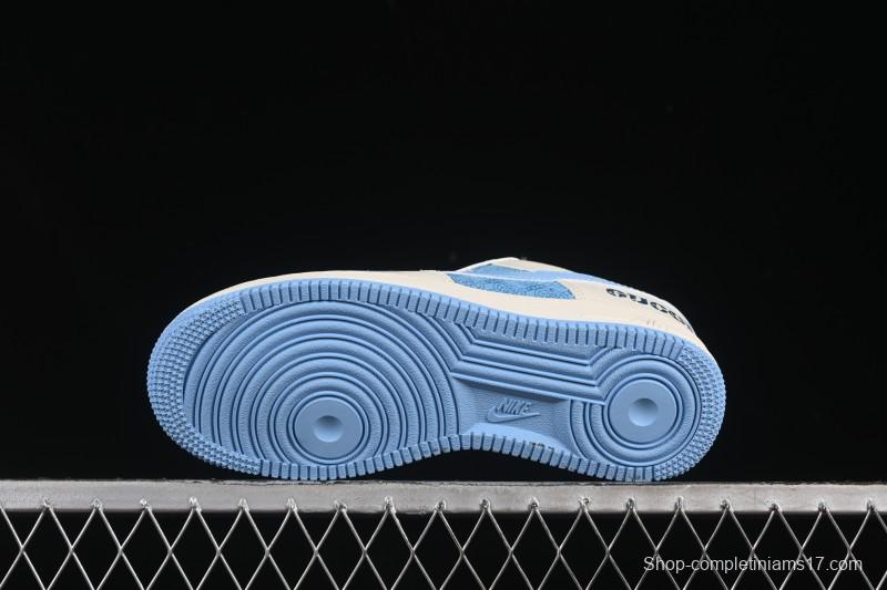 Nike Air Force 1 '07 Low Gucci Collaboration Ice Blue Low-Top Casual Sneakers - DF0188-067
