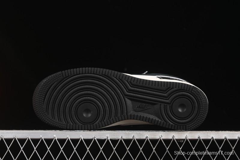 Nike Air Force 1 '07 Low LV Collaboration Black Leather Casual Sneakers - YX5066-349