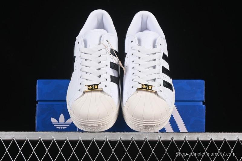 Adidas Bape Superstar Casual Sneakers with Shell Toe Design - JR2701