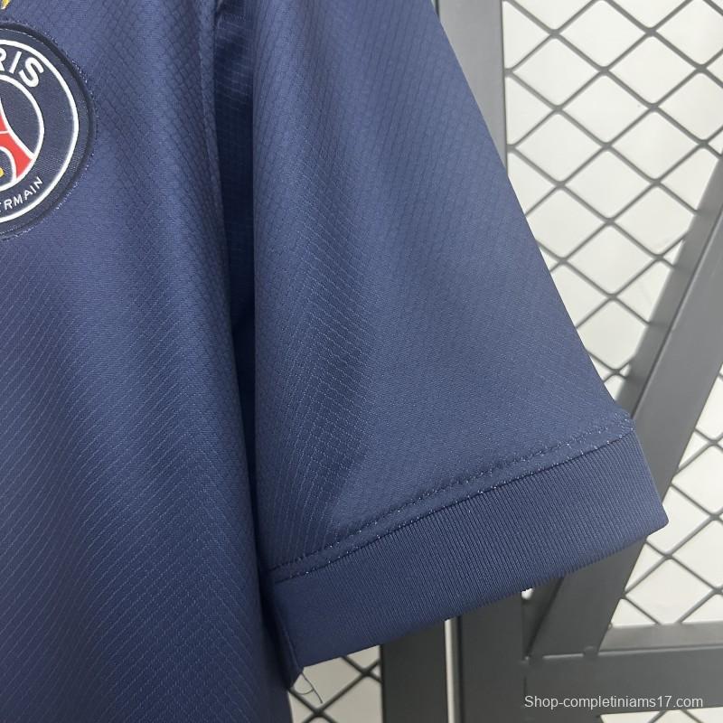 1 Star 24/25 PSG Home Jersey With 25 Champions Printing