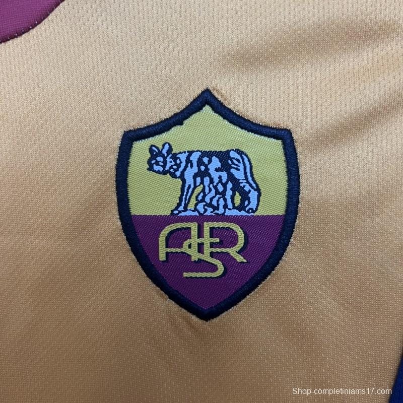 Retro 01/02 Kids Roma Home Size 16-28 Jersey