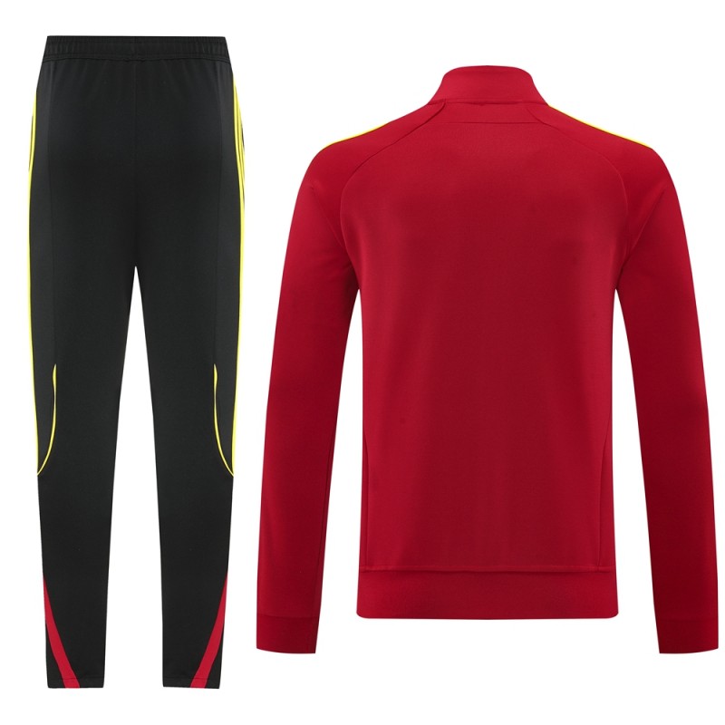 25/26 Arsenal Red Full Zipper Jacket +Long Pants