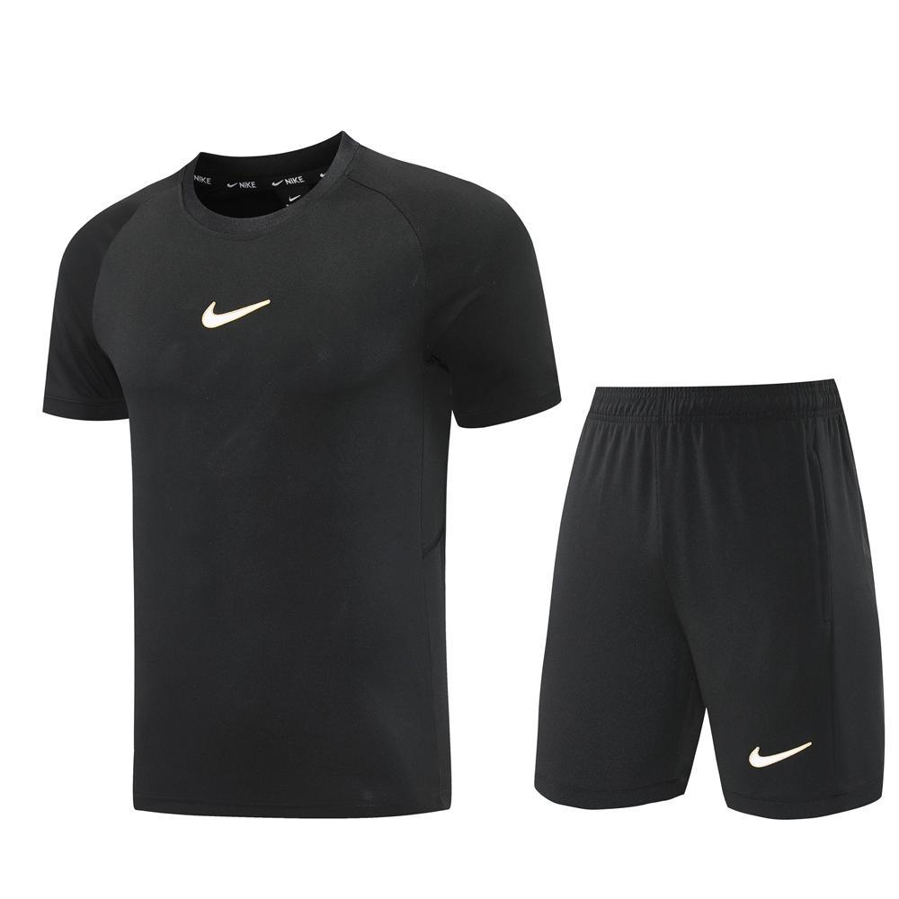 25/26 Nike Black Short Sleeve Jersey+Shorts