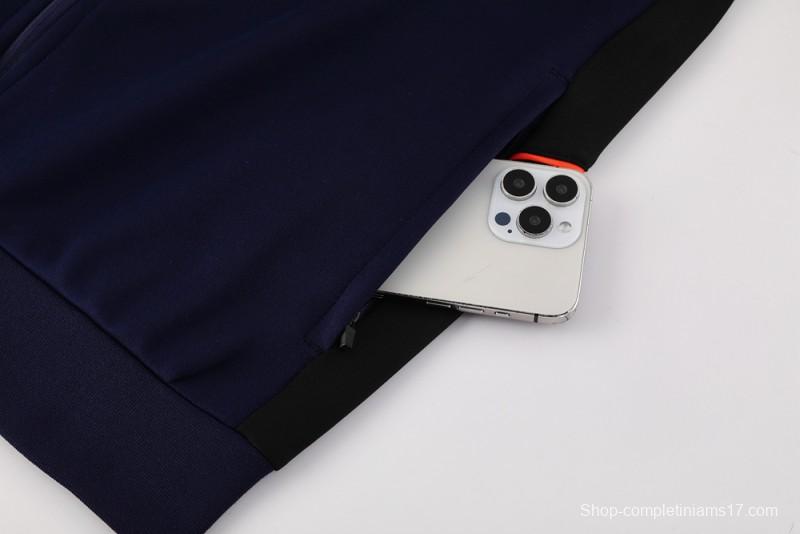 2025 NIKE Navy Full Zipper Jacket + Long Pants