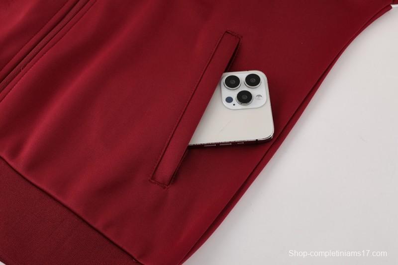 25/26 PSG Red Full Zipper Jacket +Long Pants