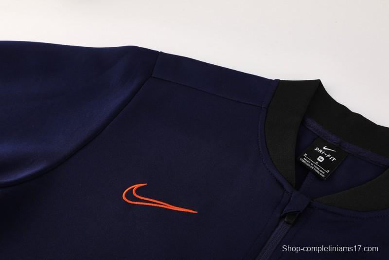 2025 NIKE Navy Full Zipper Jacket + Long Pants