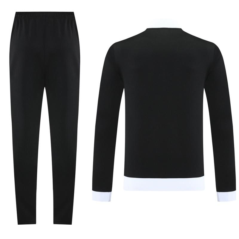 2025 Adidas Original Black Full Hoodie Zipper Jacket +Long Pants