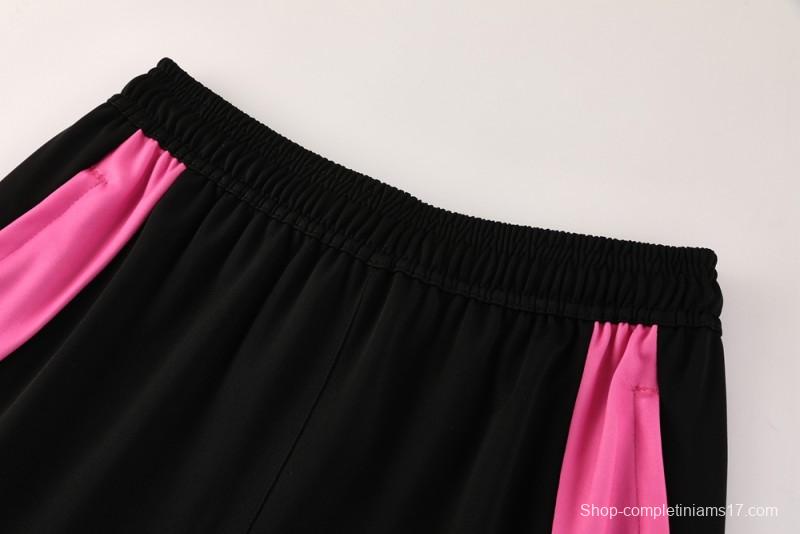 2025 Adidas Orange & Black with Leopard Print Pattern Half Zipper Jacket +Long Pants