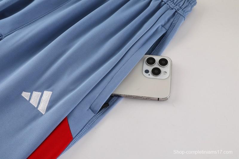 25/26 Cruzeiro Bluish Gray Navy Half Zipper Jacket+Long Pants