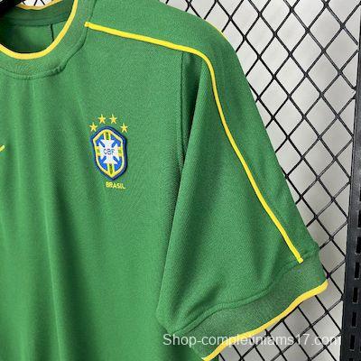 Retro 1998 Brazil Goalkeeper Green Jersey