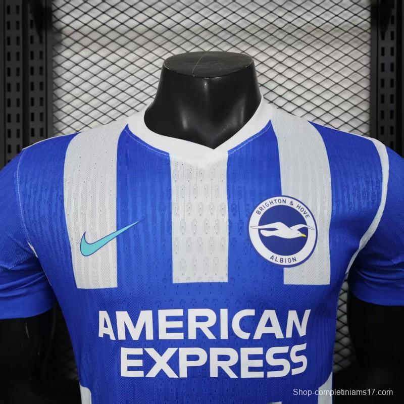 Player Version 25/26 Brighton Hove Albion Home Jersey
