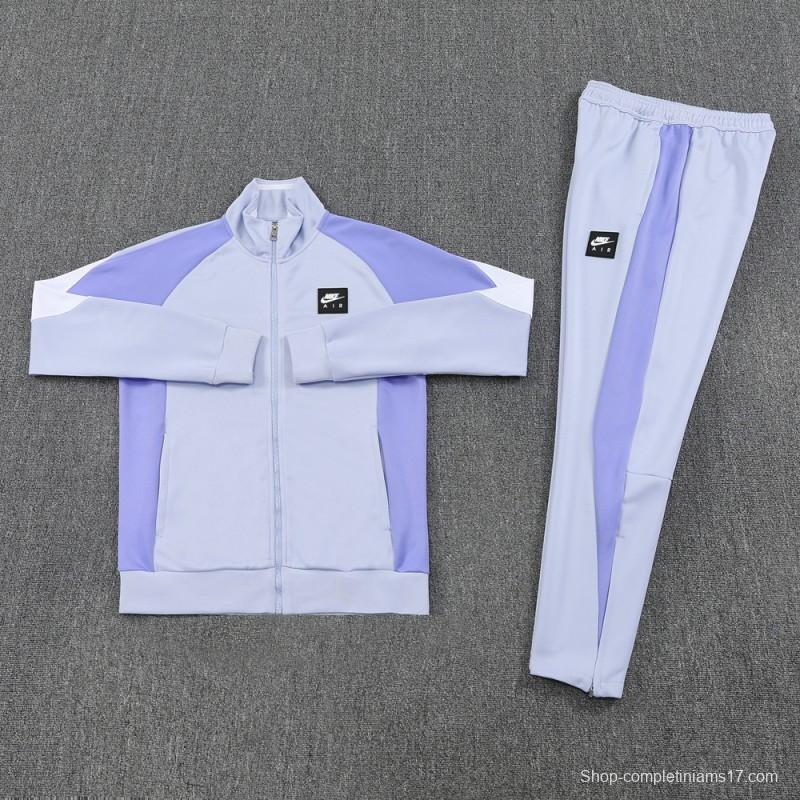 2025 NIKE Purple Full Zipper Jacket + Long Pants