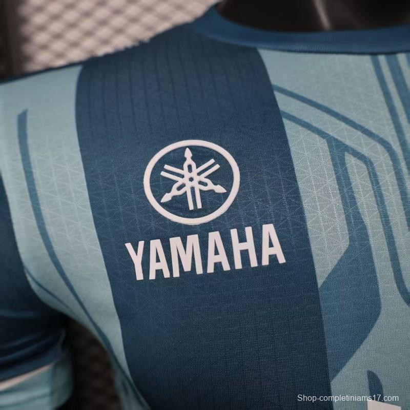 Player Version 25/26 Olympique de Marseille Blue with Geometric Stripes Jersey