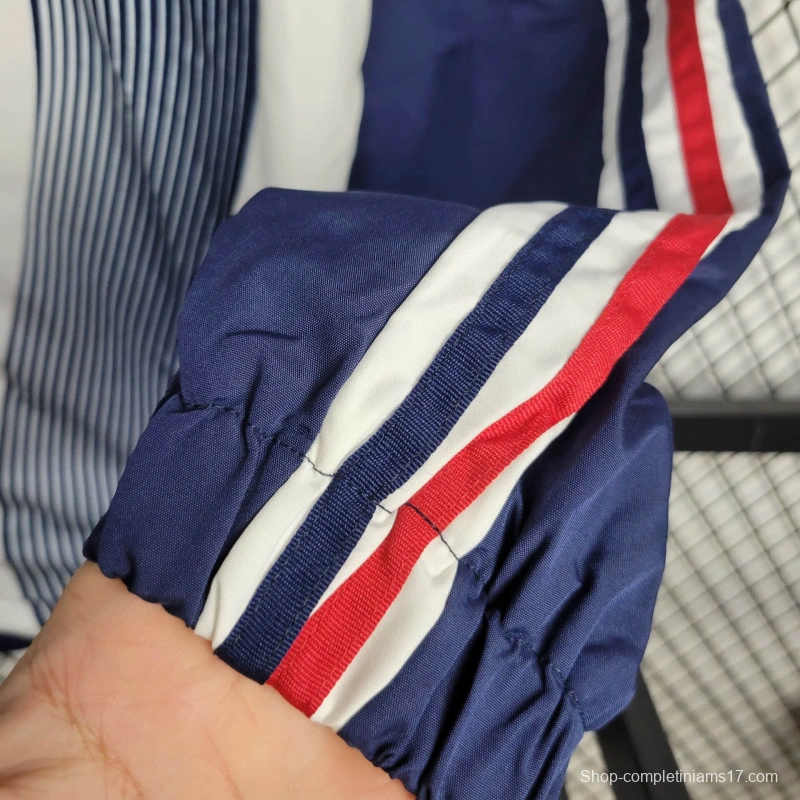 2025 France Jacket Blue/White Stripe Windbreaker