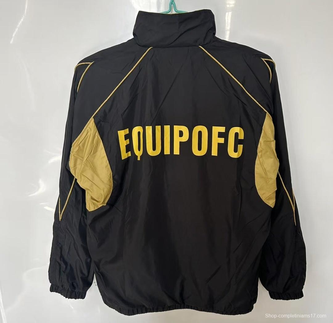 25/26 Equipo FC Reversible Golden/Black Reversible  Windbreaker