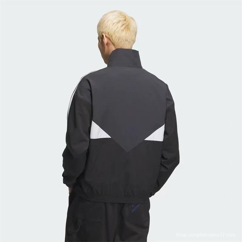 2025 Adidas Black/White Windbreaker