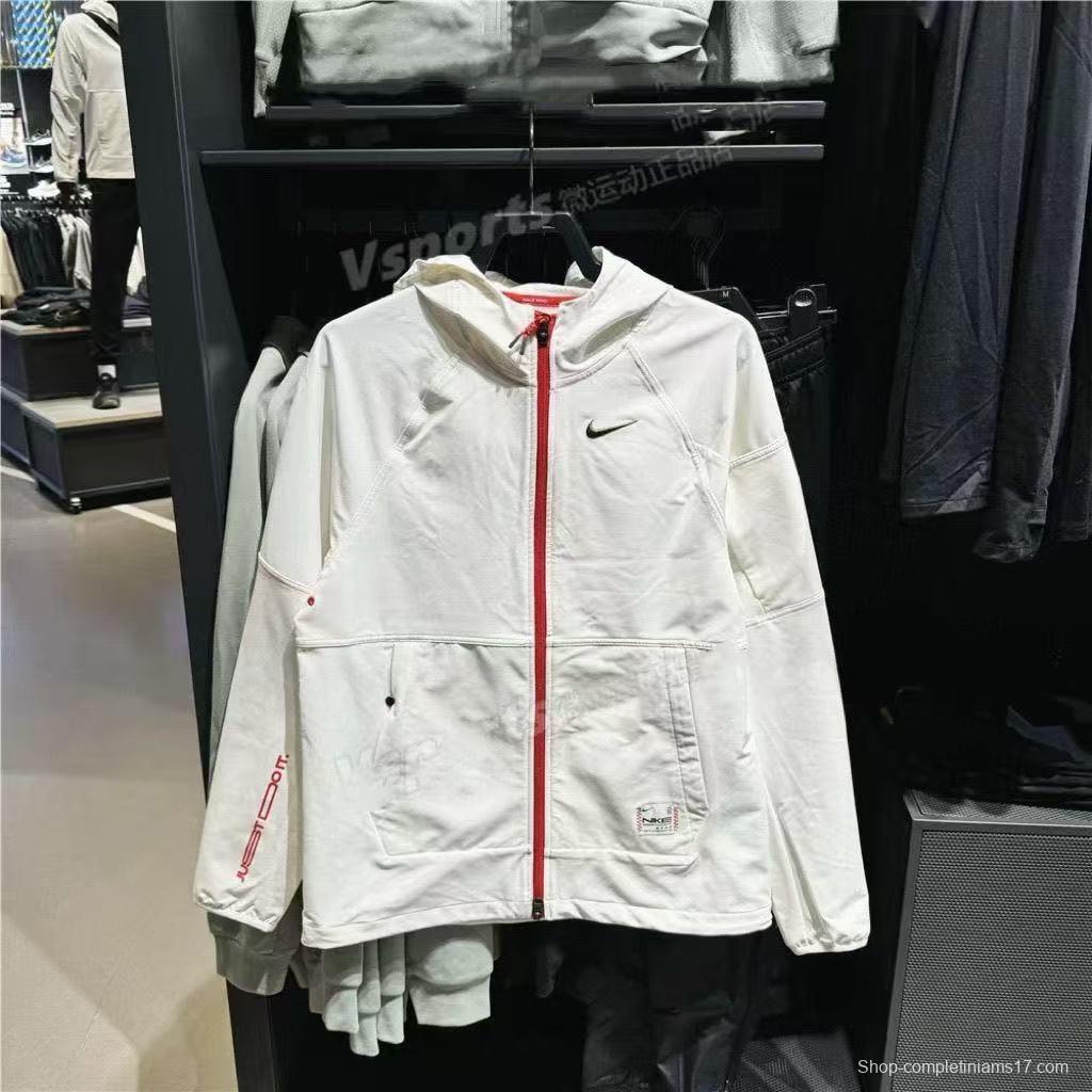 2025 NIKE White/Black Casual Jacket Windbreaker - 2 Colors