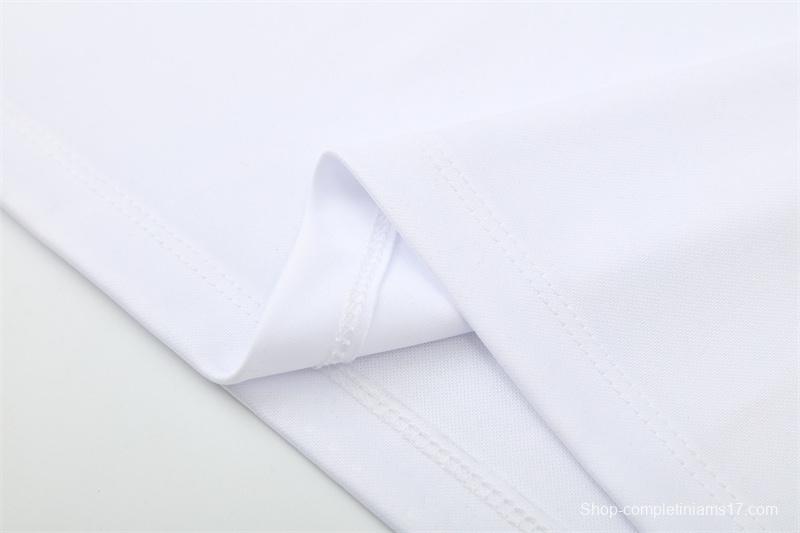 Retro 16/17 Real Madrid White Half Zipper Jacket