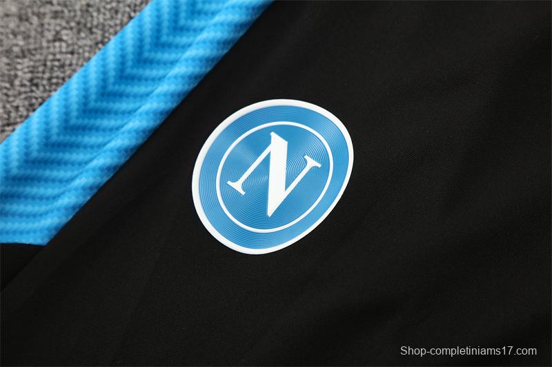 25/26 Napoli Light Blue Camouflage Half Zipper Jacket+Long Pants