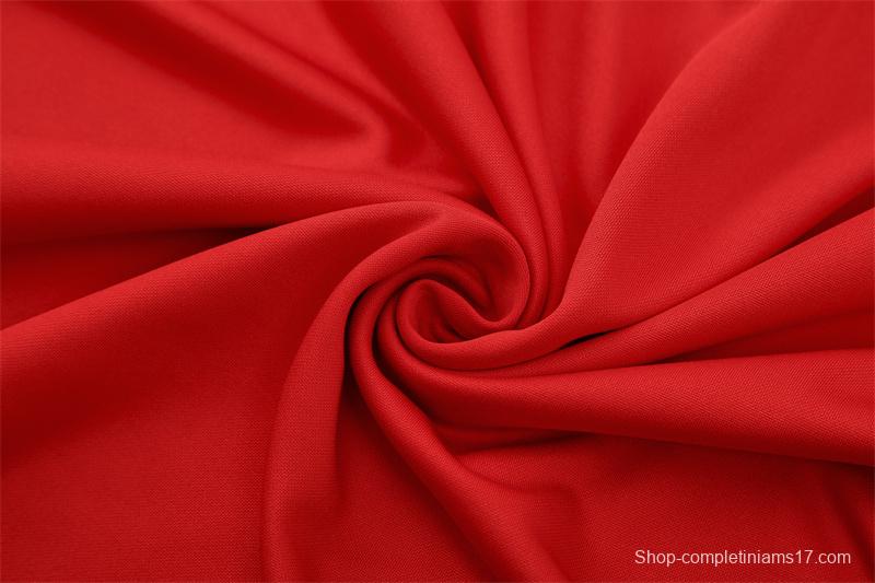 25/26 Portugal Red Half Zipper Jacket+Long Pants