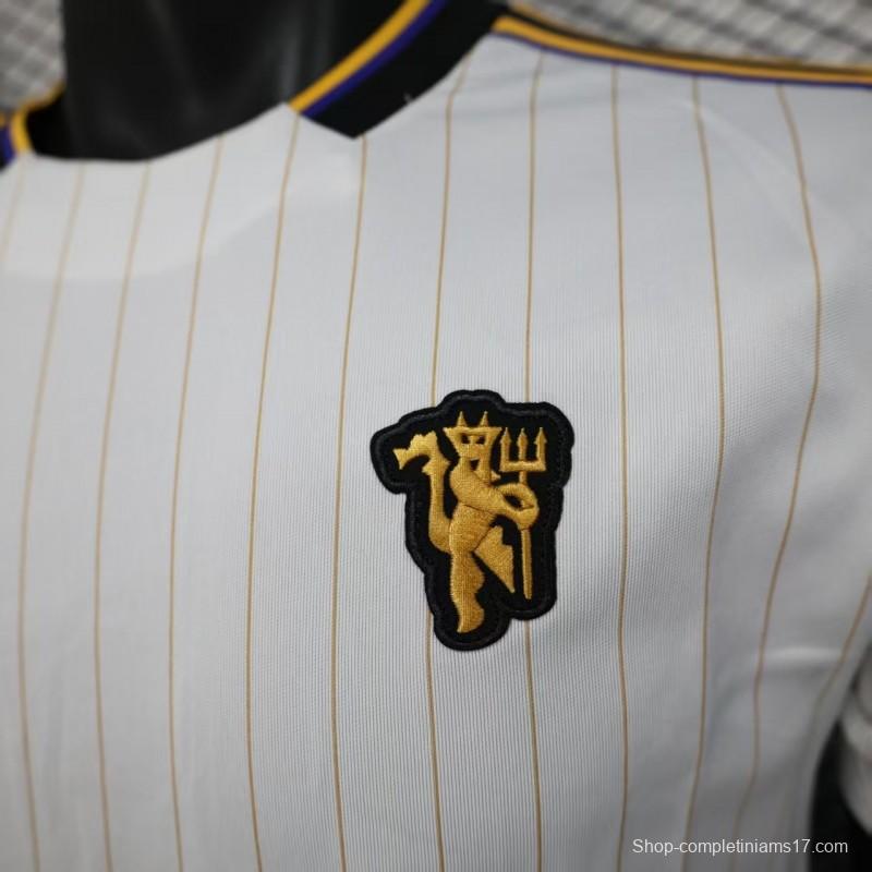 Player Version 25/26 Manchester United White Casual Jersey