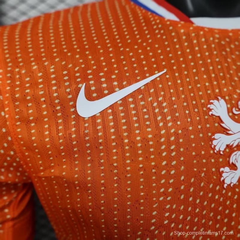 Player Version 2025 Netherlands Home Jersey
