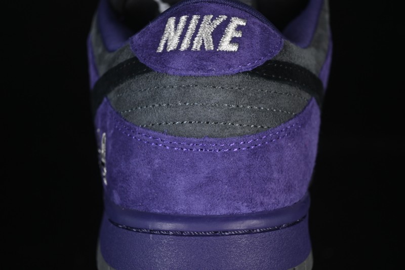 Nike Supreme x Dunk SB Dunk Low Casual Skate Shoes Gray Purple - HQ8487-500