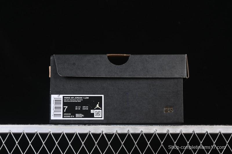 Nike Air Jordan 1 Low AJ1 Pearl Pink Low-top Casual Sneakers - 553560-614