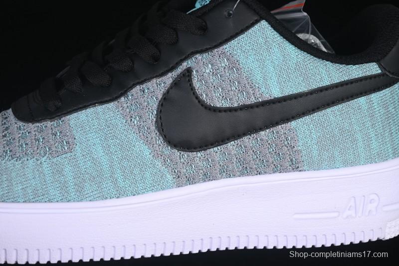 Nike Air Force 1'07 Low Flyknit Black Green Casual Sneakers - CI0051-600