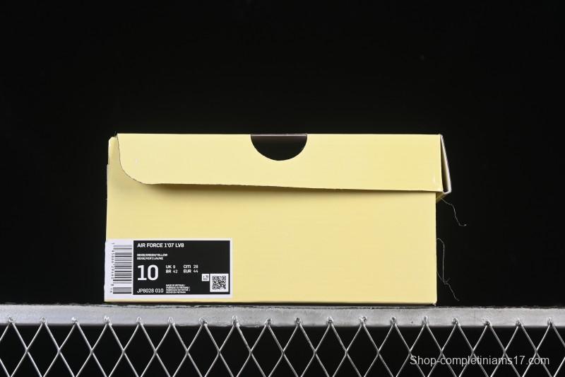 Nike Air Force 1 '07 Low Stone Island Collaboration Beige Green Floral Casual Sneakers - JP8028-010