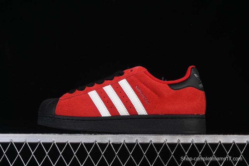Adidas Superstar II Casual Sneakers with Shell Toe Design - JQ3220
