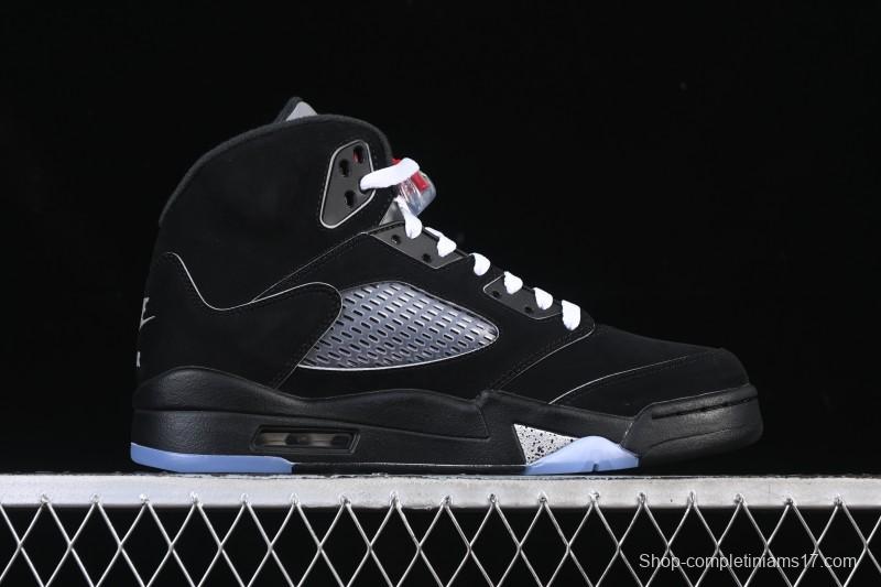 Nike Air Jordan 5 Black Metallic Reimagined Retro Basketball Shoes - HF3975-001