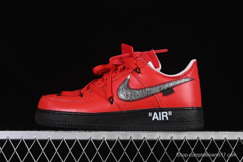 Nike Off White Air Force 1 '07 Low Casual Sports Sneakers - DD1876-600