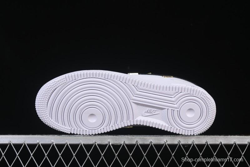 Nike Air Force 1'07 Low Four Hook Black White Casual Sneakers - ZH0316-113