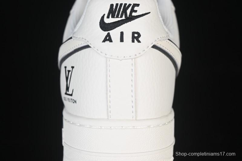 Nike Air Force 1 '07 Low LV Collaboration Off-White Small Swoosh Casual Sneakers - CS5288-035