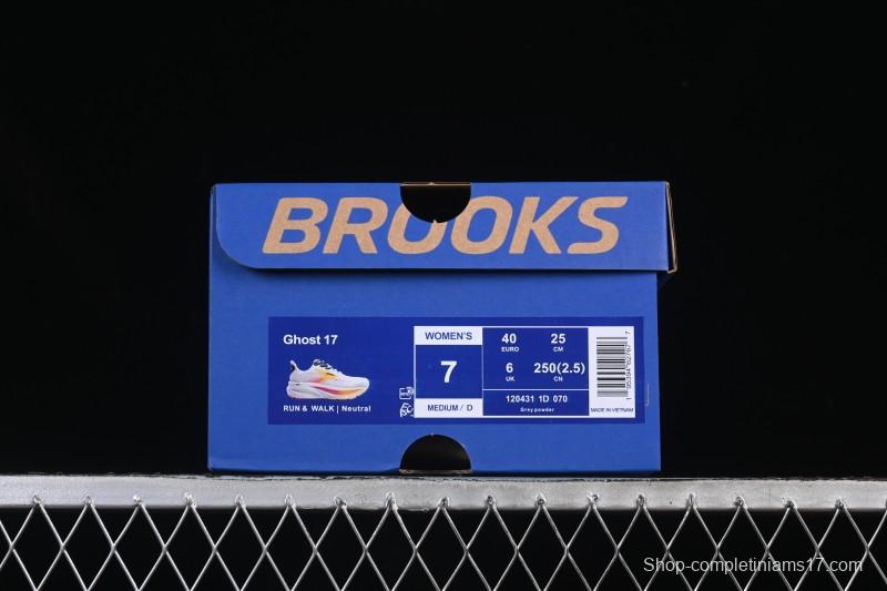 Brooks Ghost 17 Cushioned Marathon Racing Running Shoes - 1204311D070