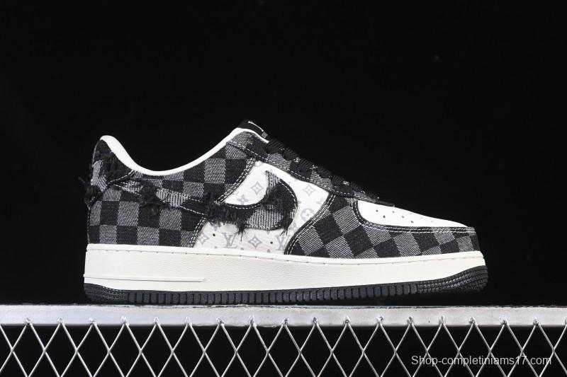 Nike Air Force 1 '07 Low LV Collaboration White Black Casual Sneakers - YF9511-817