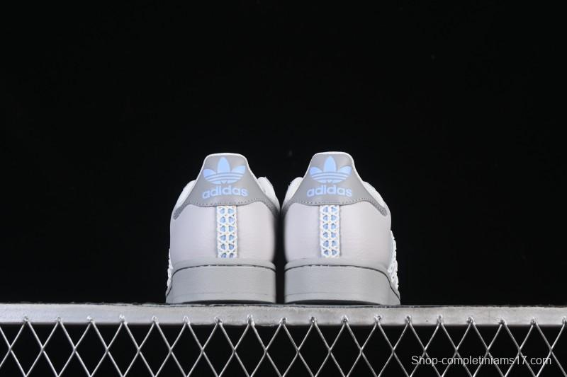 Adidas Superstar II J Casual Sneakers with Shell Toe Design - JQ8729